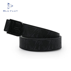 Blu Flut Fashion Leather Black Men Belts Custom Logo Buckle Belt Manufacturer Belt for Men
