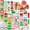 72 PCS Christmas Tags Christmas Name Tags Sticker Sheets Festival Decorative Presents Labels for Gift Boxes