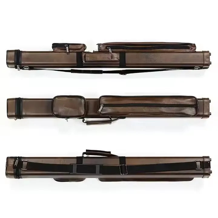 Economic Leather Bag 2B3S 5 Holes 1/2 PC Billiard Cue Case Leather Bag for Sale
