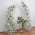 L-HOA001 Wholesale Wedding Arch Horn with Flower Backdrop Artificial Flower Horn Arch Arrangement for Wedding Decoration