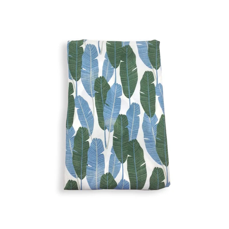 Fashion Modern Anti-Static Lightweight Waterproof 99% Polyester +1% Conductive Filament Woven Stretch Herringbone Printed Leaf