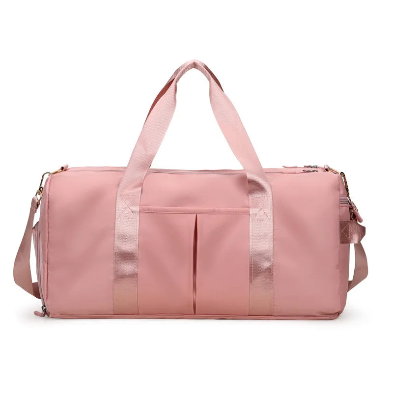 Wholesale Small Custom Unisex Pack Tote Logo for Pink Canvas Women Men Weekender Travel Female Sport Gym Bag Luxury Modern