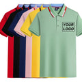 Mens Shirt Homme Garcons T-Shirts & Polos Fashion for Polo T-Shirt with Embroidered Collar Soft Cotton Anti-Wrinkle Feature