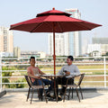 Wholesale Outdoor Garden Sun Patio Umbrellas Big 3*3m/4*4m for Courtyard Hotel Beach Restaurant Outside Furniture
