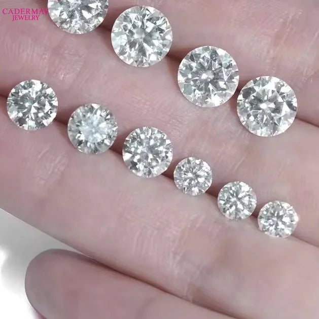 White DEF Color VVS 1ct Moissanite Wholesale Price Round Brilliant Cut Loose Synthetic Moissanite Diamonds for Jewelry Making