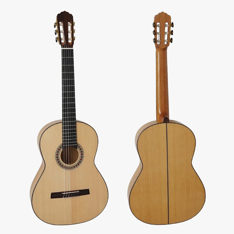 Aiersi Brand Handmade Vintage Spanish Nylon String All Solid Flamenco Guitar for Professional Player