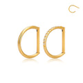 G23 ASTM F136 Titanium D Shape Hinged Septum Nose Clicker Piercing Rings Piercing Jewelry for Women Men