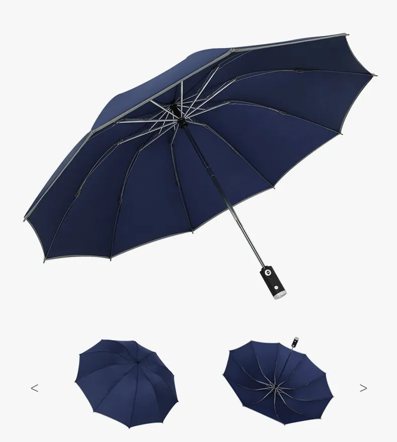 Travel Automatic Custom Folding Umbrella Led Foldable Reverse Inverted Umbrella