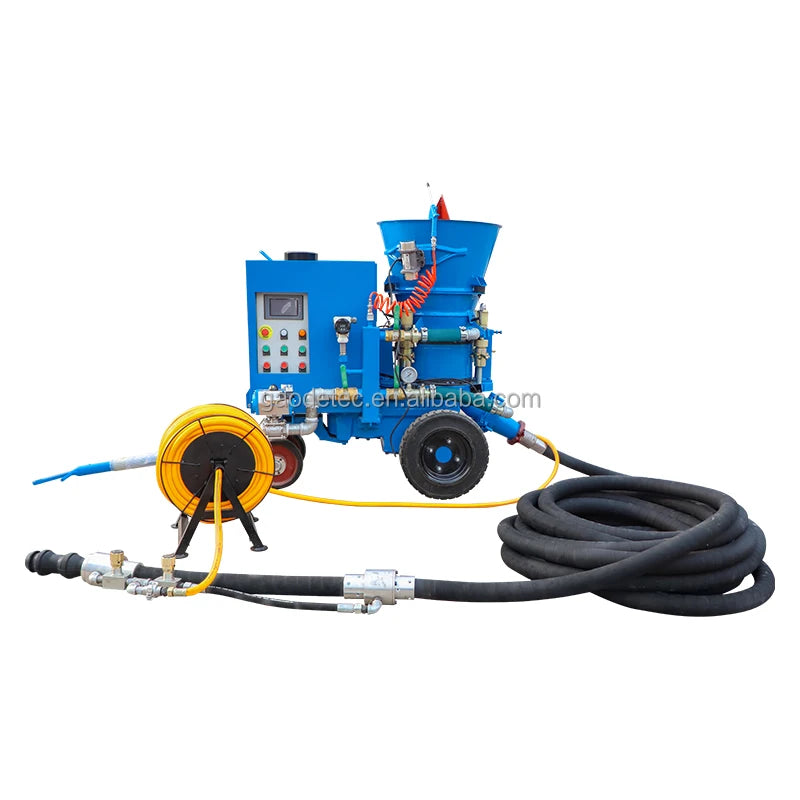 Fireproofing Material Spraying Machine Monolithic Refractory Gunning Machine for Boiler Chimney Lime Refractory Repairing