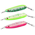 Long Casting Trolling Fishing Lure 24g 11cm Metal Jig Bait Spoon Spinner Fishing Flasher