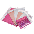Custom Rose Gold Holographic Poly Bubble Mailer Envelope for Small Business Mobile Phone Projector Camera Accessories Waterproof