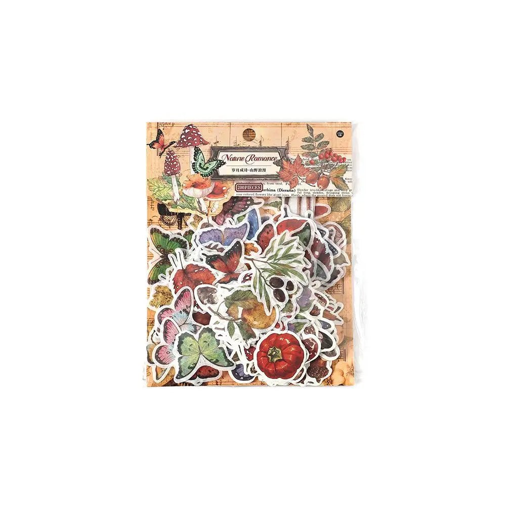 200 Sheets Per Pack of Material Packages Poetry of Ages Series Large Size Handbook