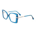 Hot Sale New Product Prescription Special Design on Temple Lady Premium Eye Glass Sheet for Glasses Acetate Combine Metal Frames