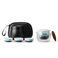 High-End Portable Corporate Anniversary Travel Tea Set Custom Logo Imprint Ceramic Drinkware