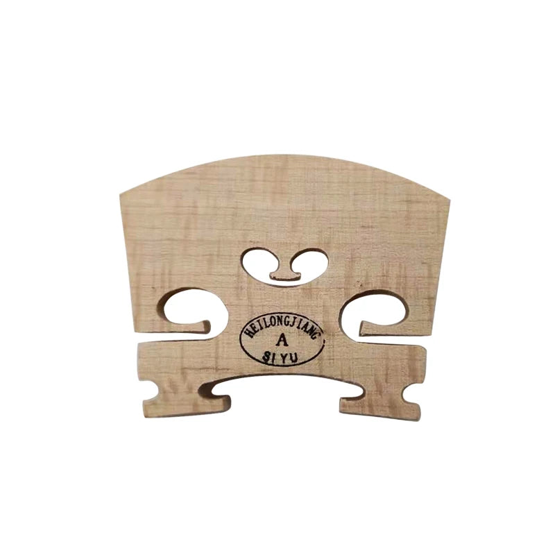 High Quality Wholesale China Made Helongjiang Violin Bridge for String Accessory Also for Viola Cello Contrabass Custom logo