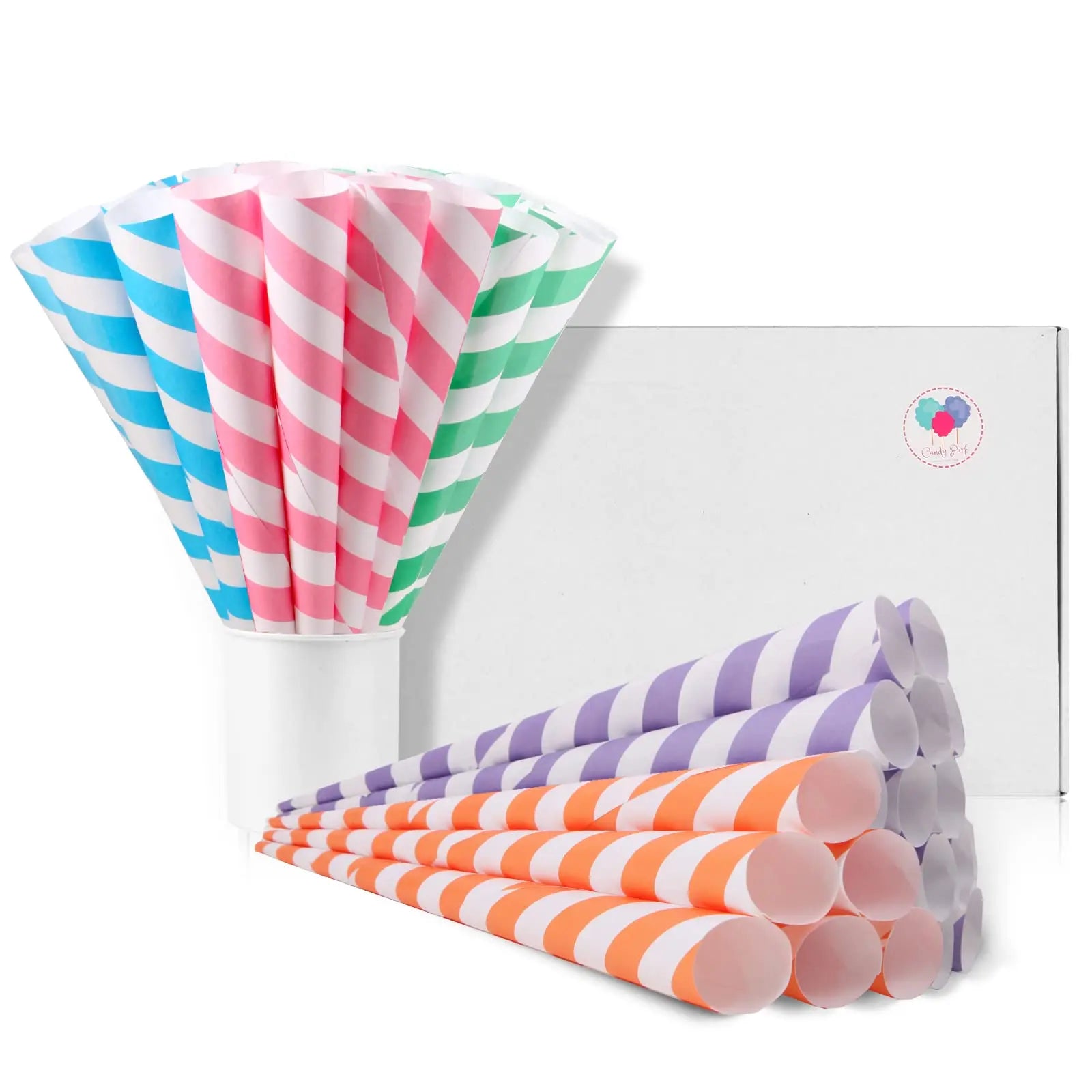 Fluffy Delights Marshmallow and Cotton Candy Food Wrapping Paper Sheets
