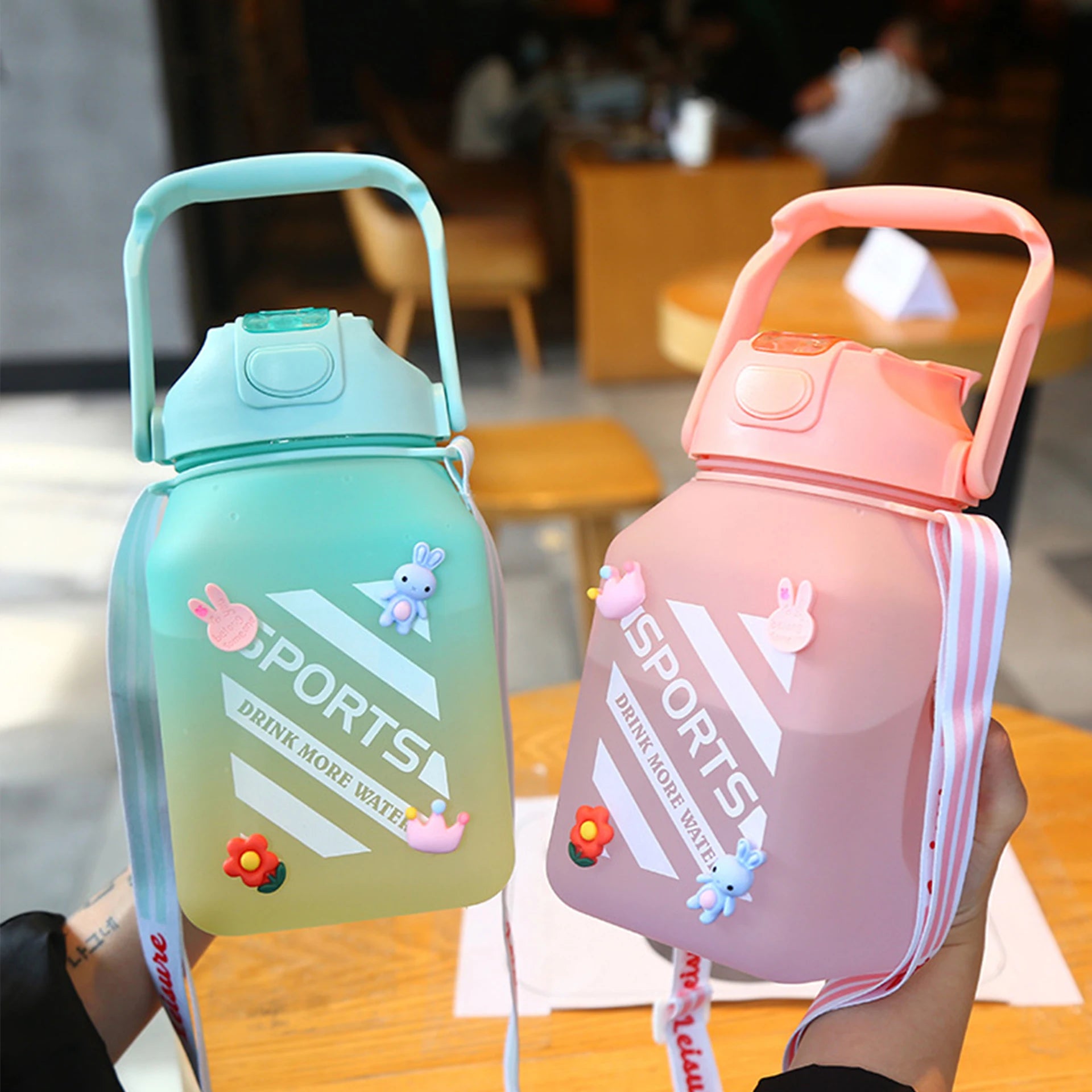 With Stramicrosoft Cute Wategame Consoles 3d BPA Free for School Kids 2d Bottles Kids Water Bottle Plastic Drinking PC