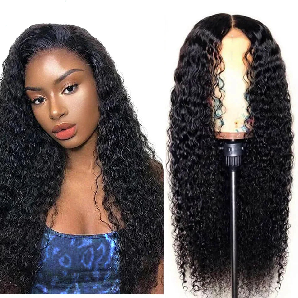 Peruvian Virgin Human Hair Wig Wholesale 4X4 Kinky Curly Lace Closure Wigs for Black Women Human Hair Wigs Human Hair Lace Front
