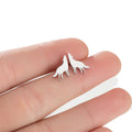 Gothic Wiccan Woman Moon Raven Wolf Earring