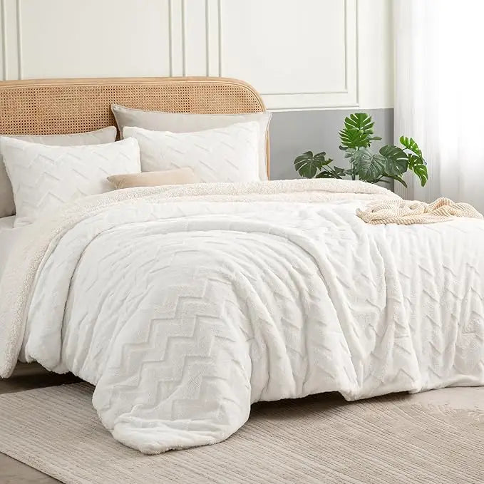 Wholesale Queen Size Grey Comforter Set for Home Use Soft Woven Bedding for All Seasons Cationic Dyed Bedding Set MegaBDM
