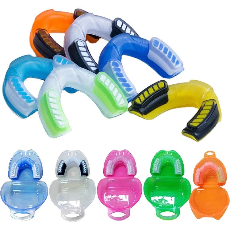 Wholesale Food Grade EVA Boxing Mouth Guard With Free Box  for Karate Taekwondo Teeth Guard