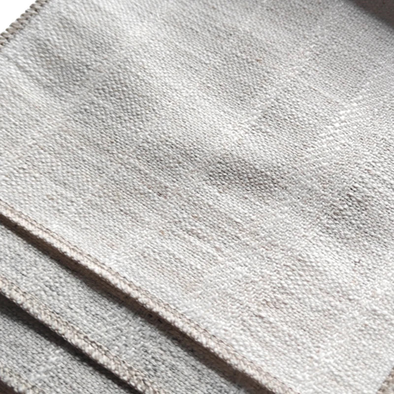 Rustic Wide Linen and Hemp Fabric with Natural Striped Bamboo Blackout Feature for Home Decor Sofas Available for Wholesale