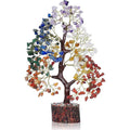 Natural Seven Chakra Life Tree Natural Healing Gemstone Crystal Fortune Money Tree Ornament for Good Luck for Fengshui