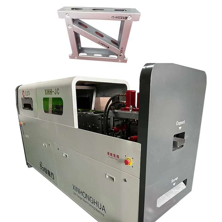 Lightweight Metal Structural Steel Framing Light Garage Profiles High-Accuracy PLC Controlled Motor Bearing Machine