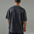 Custom Acid-washed T-shirts for Men Acid Wash Drop Shoulder t Shirt