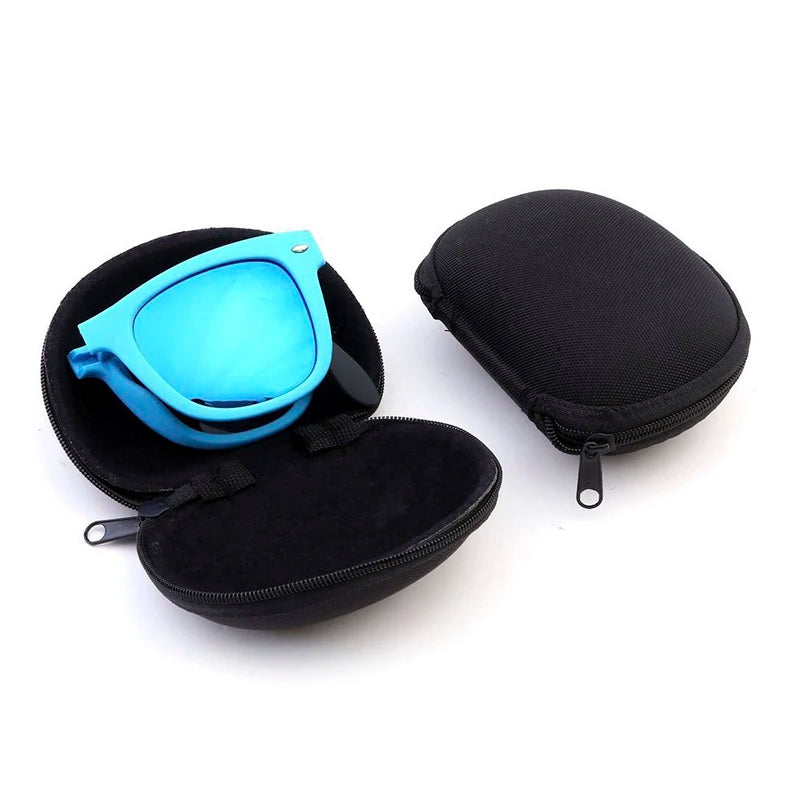 0883 Stylish Simple Foldable Men's Uv400 Outdoor Sunglasses with Glasses case