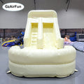 Custom White PVC Inflatable Water Slide for Home & Backyard Commercial Outdoor Kids Pool Slide