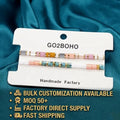 Go2BoHo 2-Piece Multicolor Tila Bead Stretch Bracelet Set Elastic Miyuki Fashion Cuff Jewelry for Women Ins Trend Jewellery