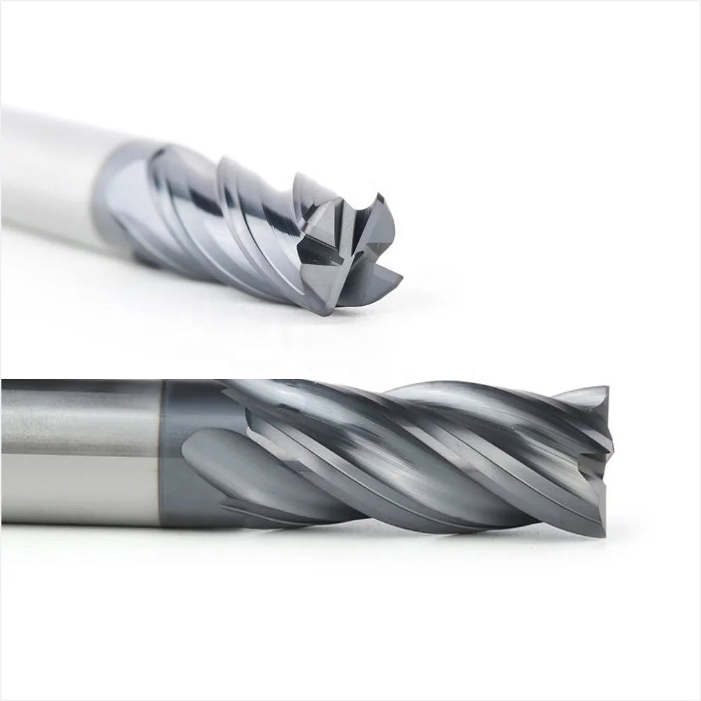 HRC55 High Temperature Long Reach 4F Square End Mill Tungsten CNC Milling Cutters for Metal Custom ODM & OEM Support