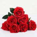 European 7-10 Head Artificial Roses Bouquet Hand Holding Home Decoration Wedding Manufacturer for Wholesale Commercial Buyers