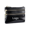 High Quality Custom Logo Men's and Women's Fashionable Wallet Oil Wax Leather Coin Purse