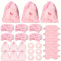 Lunaire Soft Microfiber Spa Party Supplies Kit with HeadbandsSleep Masks Eye Masks Gift Set for Bachelorette Party