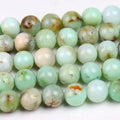 Natural Real Chrysoprase Beads Loose Green Australian Jade Chalcedony Bead Strands for DIY Jewelry Making 6mm 8mm 10mm