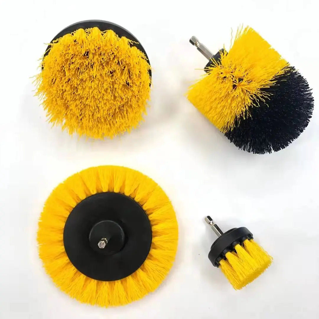 Cleaning Tools Electric 4Pcs Household Cleaning Scrub Brush Drill Set for Tile Floor Bathroom Kitchen