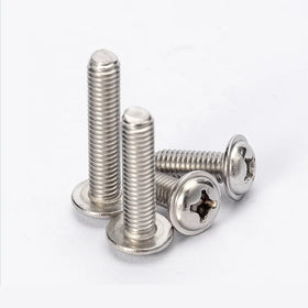 DIN967 Cross Pan Head Screws With Collar Phillips Wafer Head Button Head Screws Tek Screw
