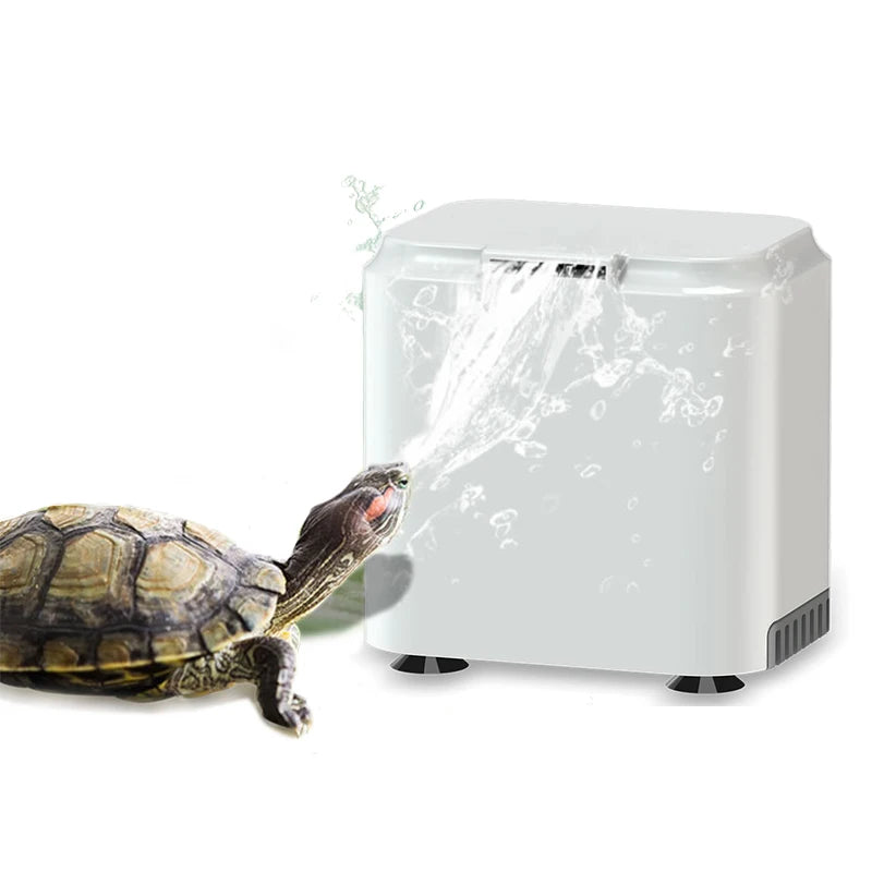 Aquarium Fish Water Filter Pump 2W Stainless Steel Durable Square Low Position Mini Fountain Fall Maker 0.3kg 65x46x62mm