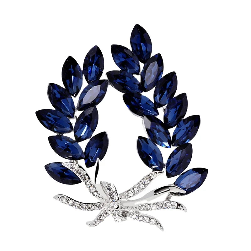 2021 Luxury Wedding Brooches Big Crystal Flower Brooch