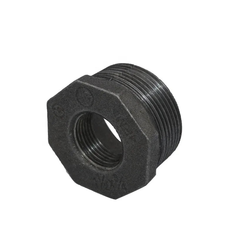WHOLESALE! Malleable Iron Black Reducing Bush Bushing Female Banded Cast Iron Pipe Fittings Used for Home Decor