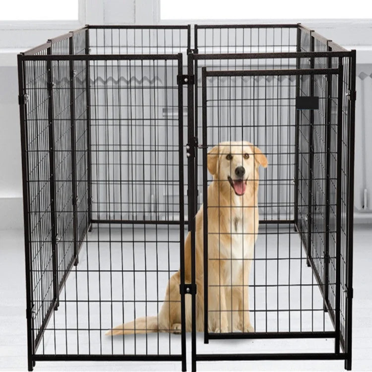 Solid Pattern Medium Metal Pet Fence Large and Small Dog Cage with Snap Button Closure Isolation Wire Mesh for Pets