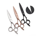 Barber Scissors Laser Blade 6'' Stainless Steel Hair Cutting Scissors Professional Black Hairdressing Shears Styling Tools A9123