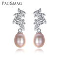 CZCITY Popular Earing Charm Bling 2026 Jewellery Silver Plant Platinum Woman Drop Elegant Earring