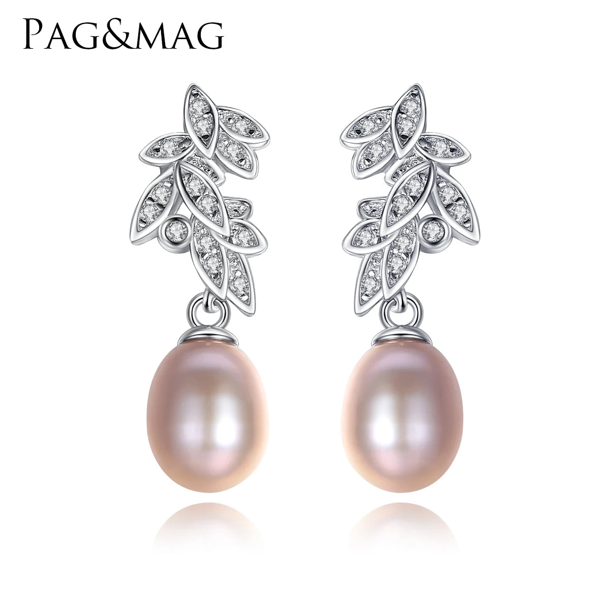 CZCITY Popular Earing Charm Bling 2026 Jewellery Silver Plant Platinum Woman Drop Elegant Earring