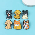 Factory Various World Famous Dogs Metal Cute Pet Animal Brooch Pin Dog Soft Enamel Lapel Pin