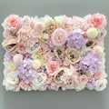 Customized Silk Luxurious Event Arragement Backdrop Panel Pink Artificial Wedding Flower Wall