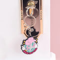 Budget-Friendly Pink Keychain Custom Cute Rubber Heart and Bow Keyring for Kawaii Lovers and Functional Use