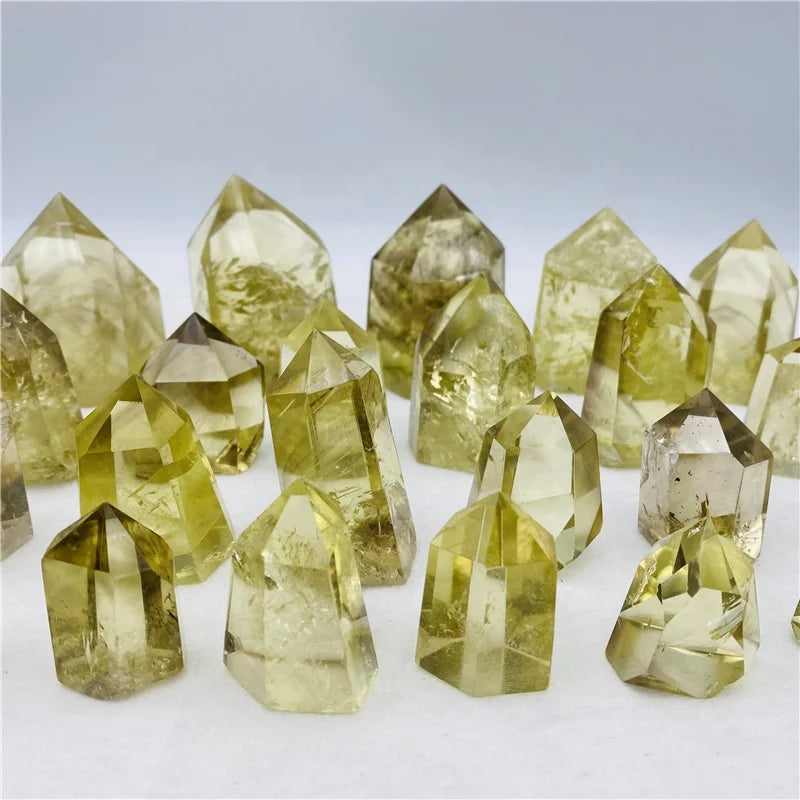 Wholesale Natural Smoky Citrine Quartz Point Wand Crystal Point for Decoration